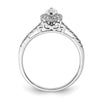 Marquise Halo Diamond Semi-mount Engagement Rings
