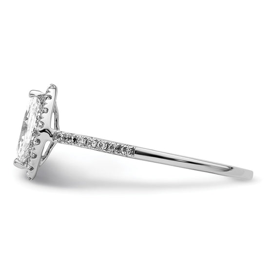 Marquise Halo Diamond Semi-mount Engagement Rings