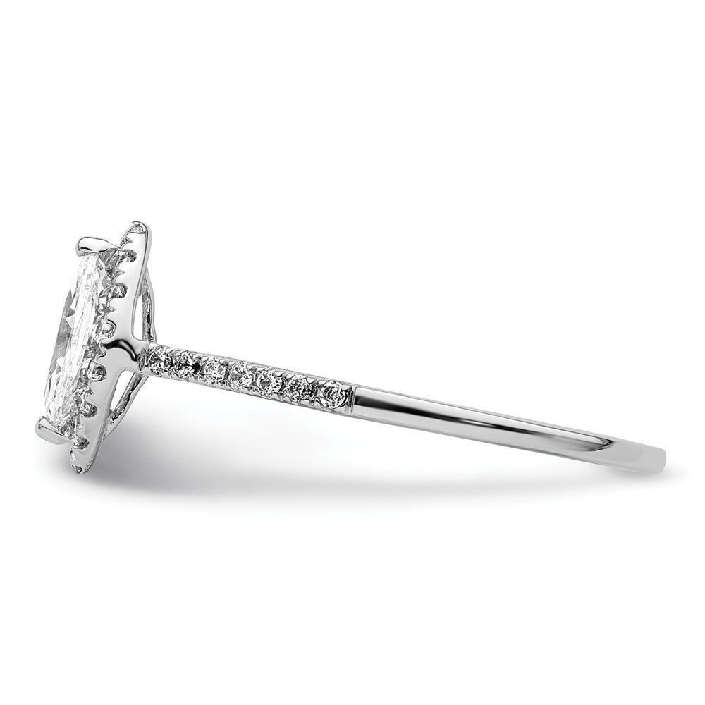 Marquise Halo Diamond Semi-mount Engagement Rings