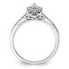 Marquise Halo Diamond Semi-mount Engagement Rings