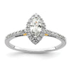 Marquise Halo Diamond Semi-mount Engagement Rings