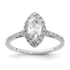 Marquise Halo Diamond Semi-mount Engagement Rings