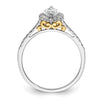 Marquise Halo Diamond Semi-mount Engagement Rings
