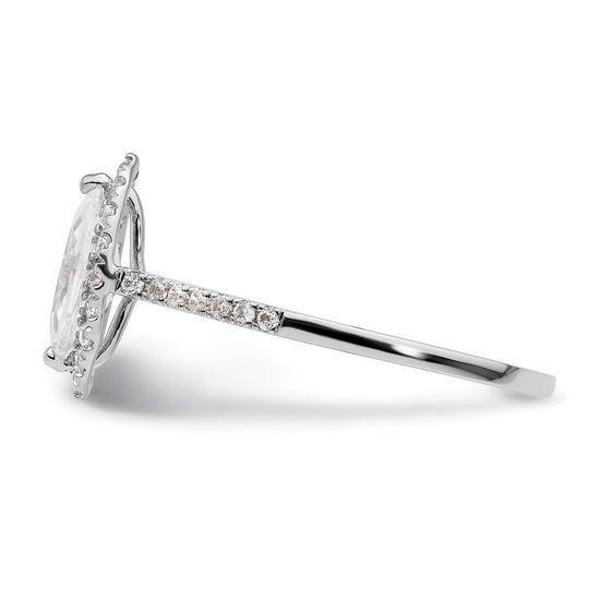 Marquise Halo Diamond Semi-mount Engagement Rings