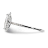 Marquise Halo Diamond Semi-mount Engagement Rings