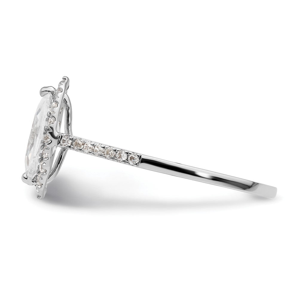 Marquise Halo Diamond Semi-mount Engagement Rings