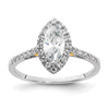 Marquise Halo Diamond Semi-mount Engagement Rings
