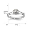 Halo Diamond Semi-mount Engagement Rings