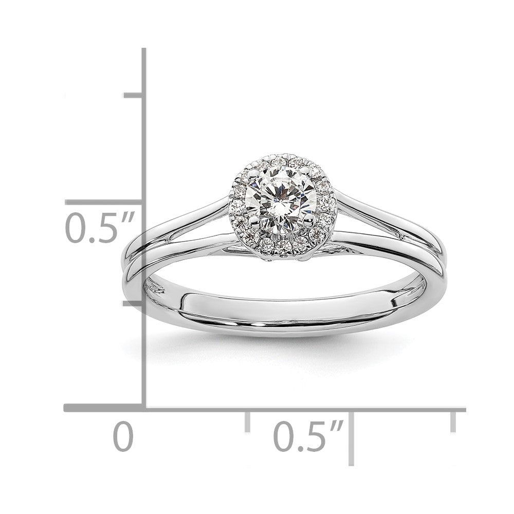 Halo Diamond Semi-mount Engagement Rings