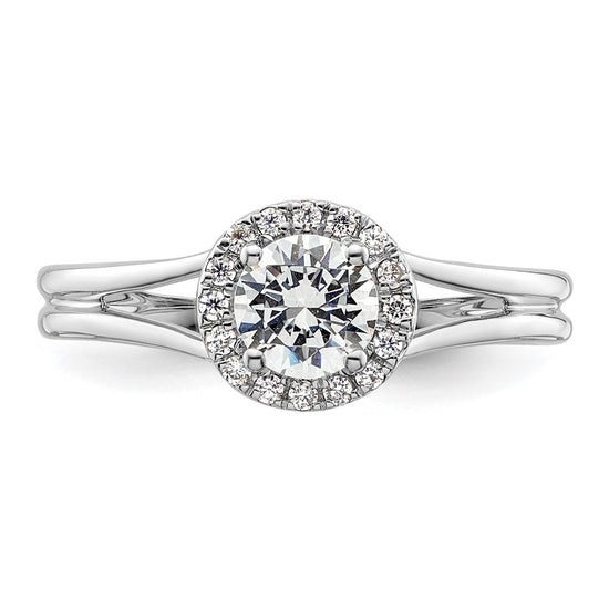 Halo Diamond Semi-mount Engagement Rings