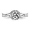 Halo Diamond Semi-mount Engagement Rings