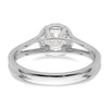 Halo Diamond Semi-mount Engagement Rings