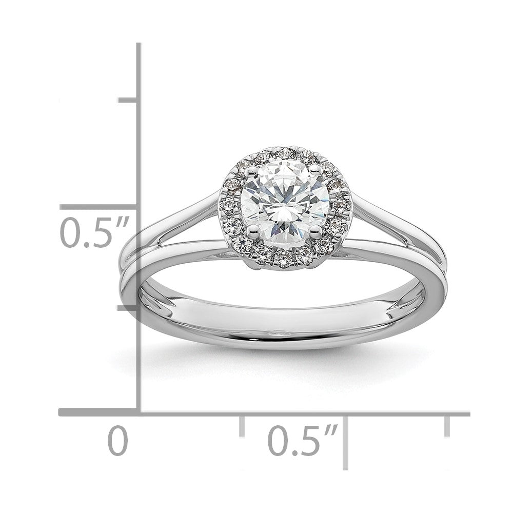 Halo Diamond Semi-mount Engagement Rings