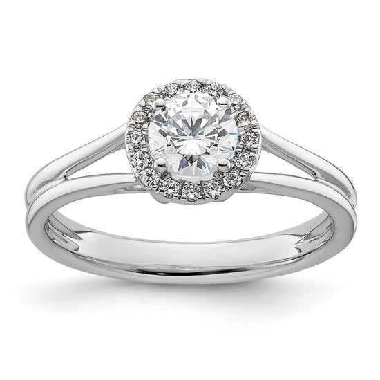 Halo Diamond Semi-mount Engagement Rings