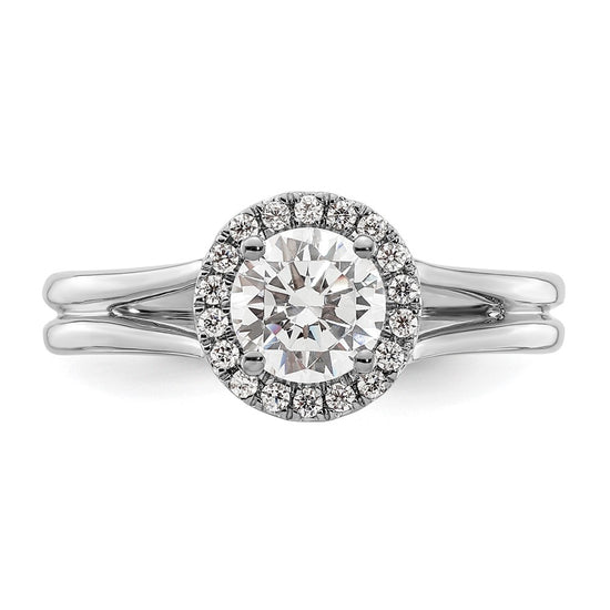 Halo Diamond Semi-mount Engagement Rings