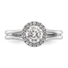 Halo Diamond Semi-mount Engagement Rings
