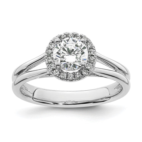 Halo Diamond Semi-mount Engagement Rings