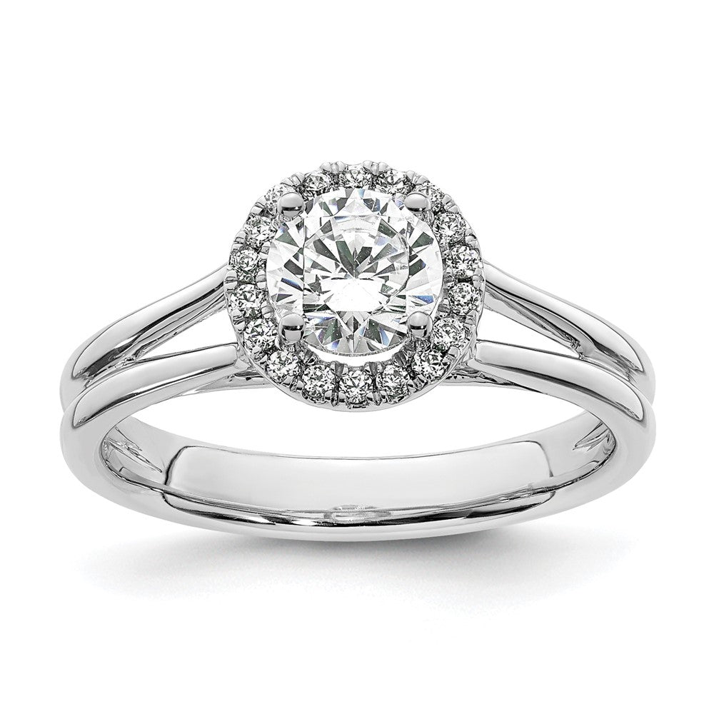 Halo Diamond Semi-mount Engagement Rings