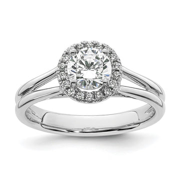 Halo Diamond Semi-mount Engagement Rings