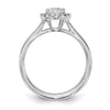Halo Diamond Semi-mount Engagement Rings