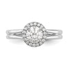 Halo Diamond Semi-mount Engagement Rings
