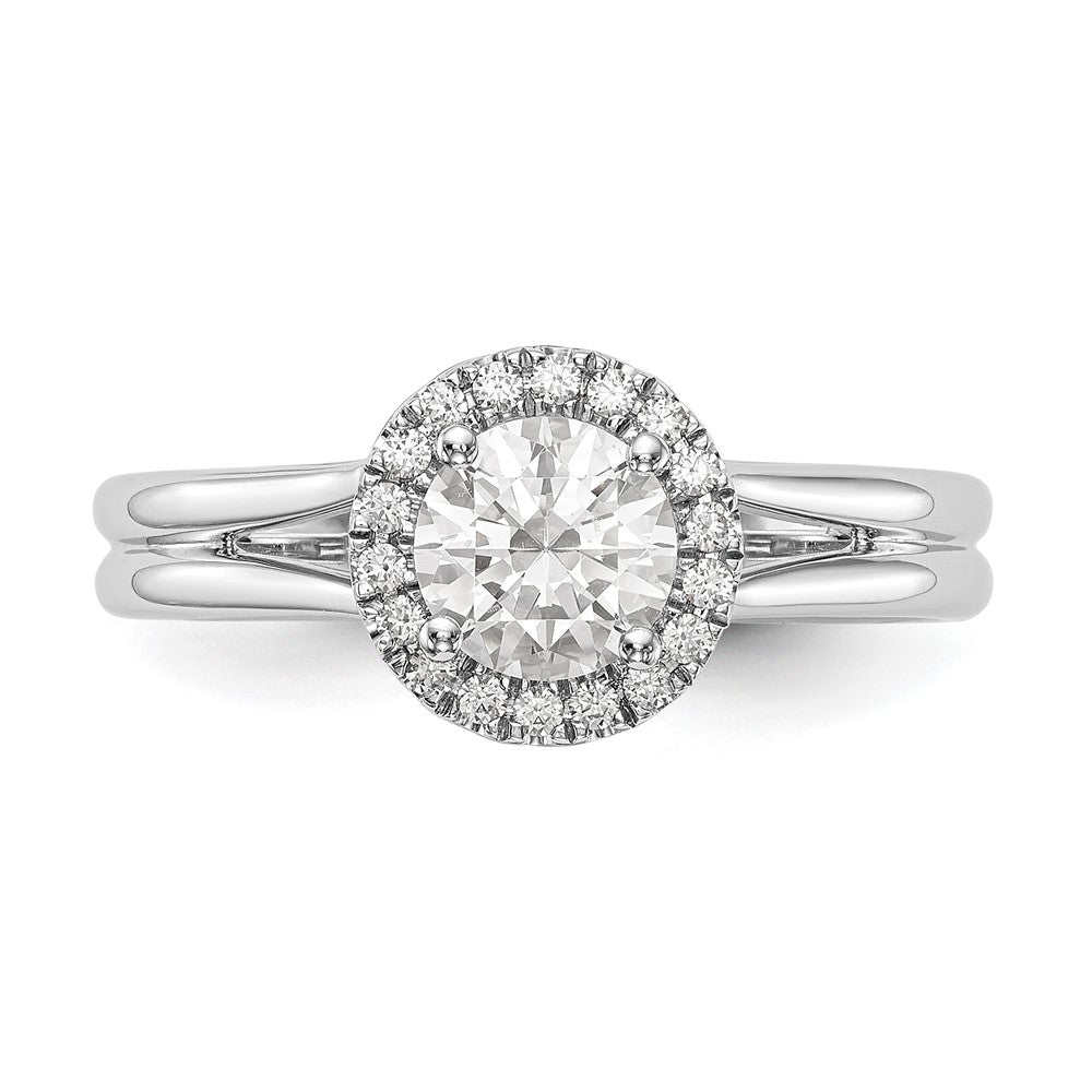 Halo Diamond Semi-mount Engagement Rings