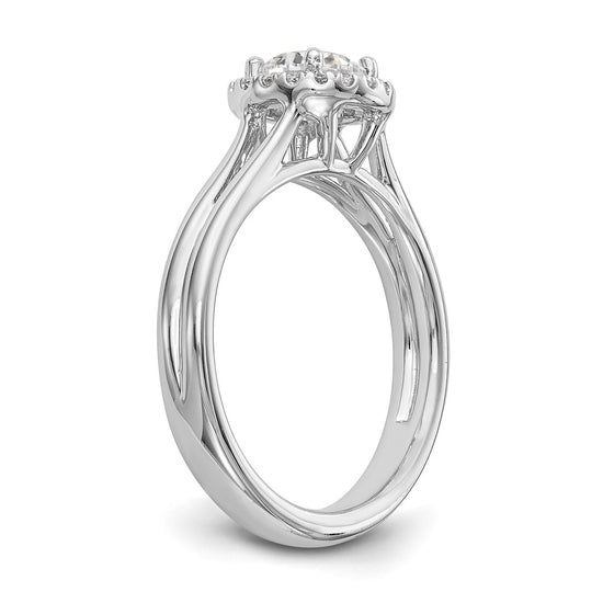 Halo Diamond Semi-mount Engagement Rings