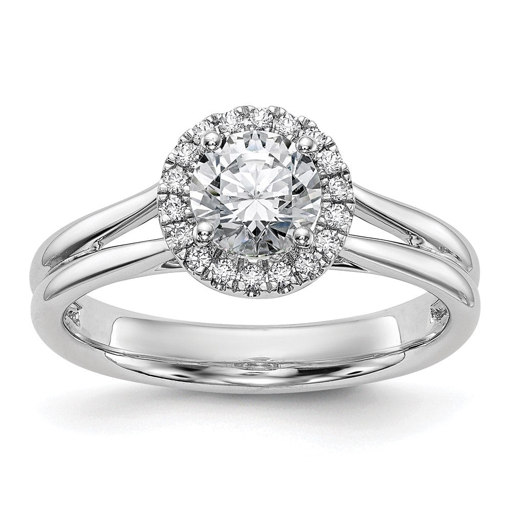 Halo Diamond Semi-mount Engagement Rings
