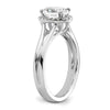 Oval Halo Diamond Semi-mount Engagement Rings