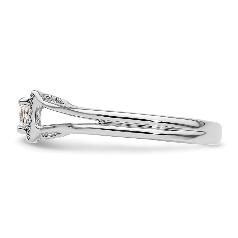 Princess Halo Diamond Semi-mount Engagement Rings
