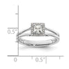 Princess Halo Diamond Semi-mount Engagement Rings