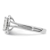 Emerald-Cut Halo Diamond Semi-mount Engagement Rings