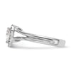 Heart Halo Diamond Semi-mount Engagement Rings