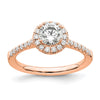 Halo Diamond Semi-mount & Complete Engagement Rings