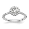 Halo Diamond Semi-mount & Complete Engagement Rings