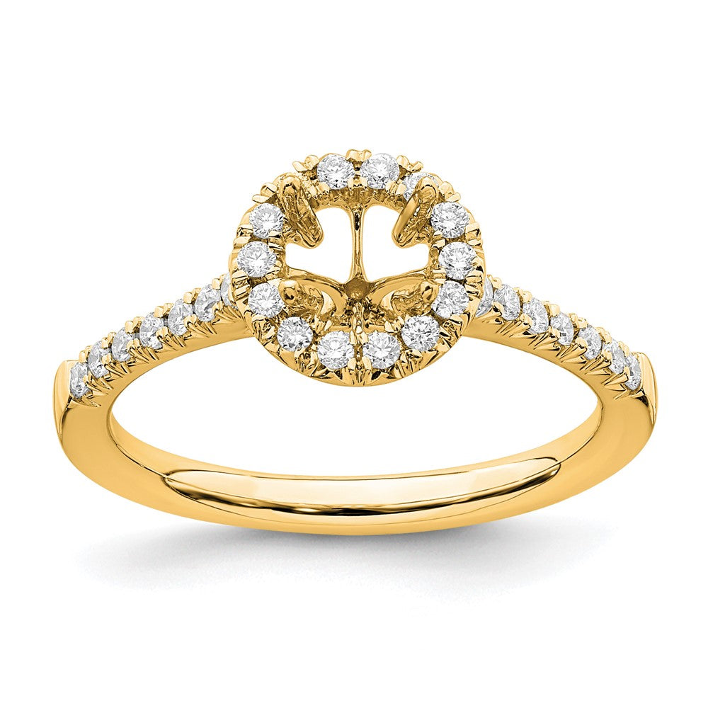 Halo Diamond Semi-mount & Complete Engagement Rings