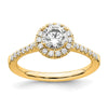 Halo Diamond Semi-mount & Complete Engagement Rings