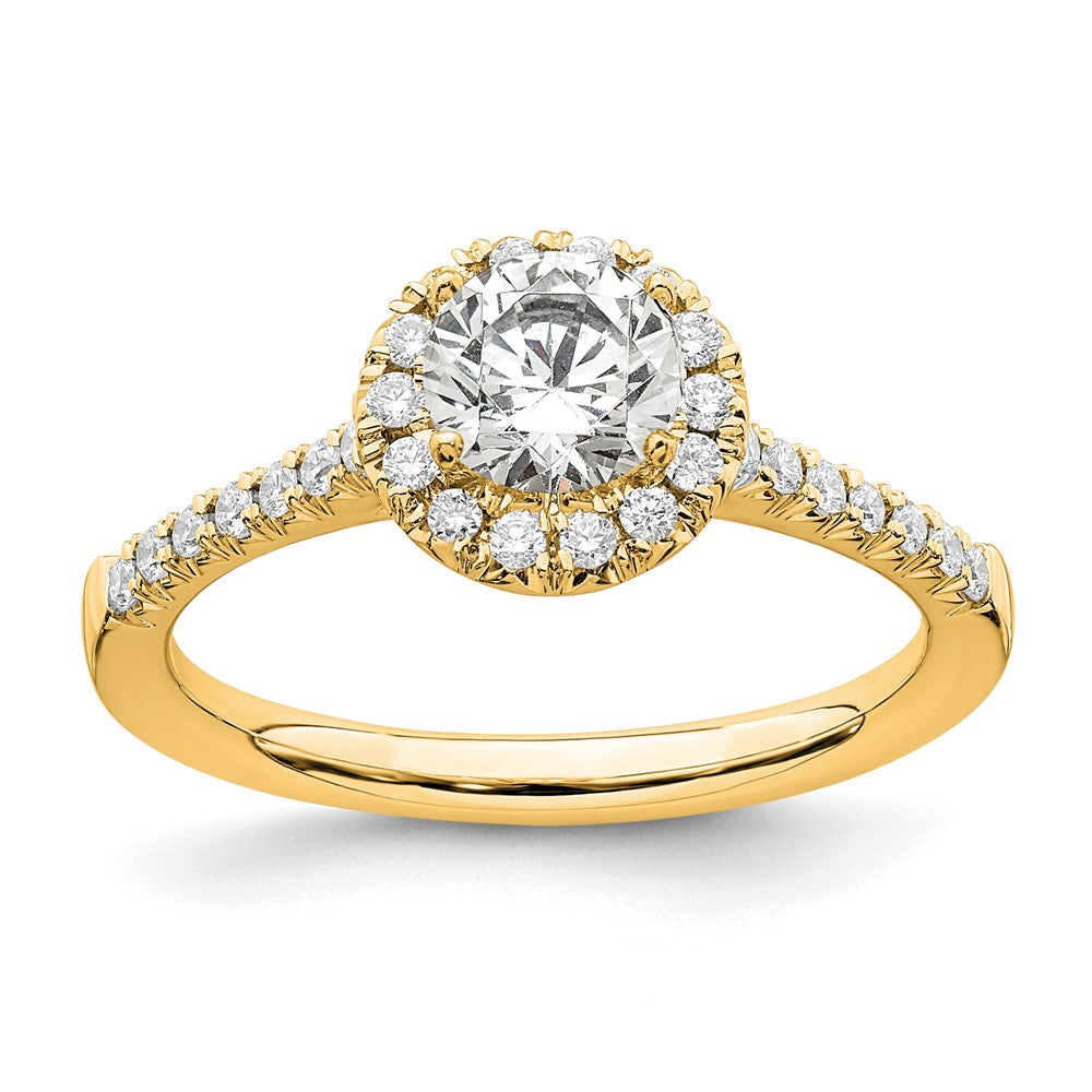 Halo Diamond Semi-mount & Complete Engagement Rings