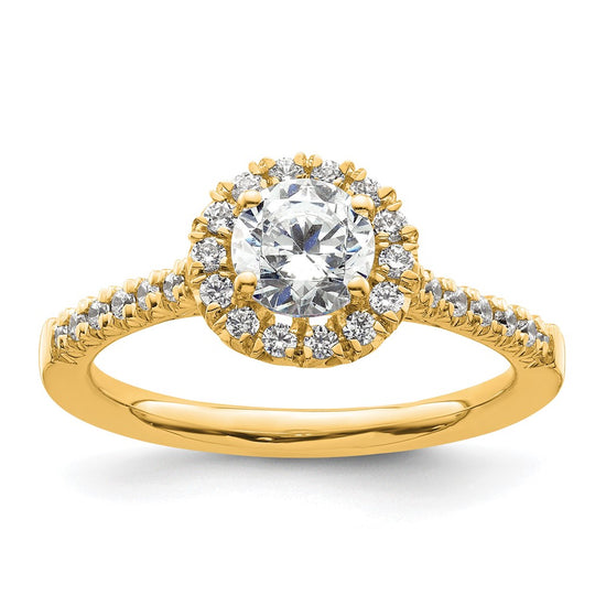Halo Diamond Semi-mount & Complete Engagement Rings