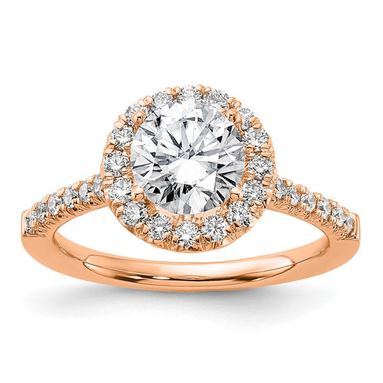 Halo Diamond Semi-mount & Complete Engagement Rings