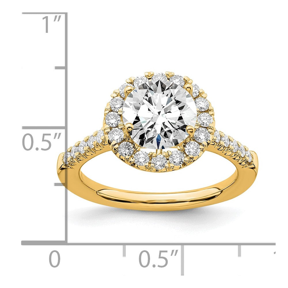 Halo Diamond Semi-mount & Complete Engagement Rings