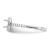 Cushion Halo Diamond Semi-mount Engagement Rings
