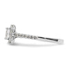 Cushion Halo Diamond Semi-mount Engagement Rings