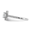 Cushion Halo Diamond Semi-mount Engagement Rings