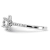 Cushion Halo Diamond Semi-mount Engagement Rings