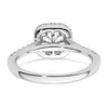 Asscher Halo Diamond Semi-mount Engagement Rings