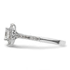 Asscher Halo Diamond Semi-mount Engagement Rings