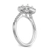 Asscher Halo Diamond Semi-mount Engagement Rings