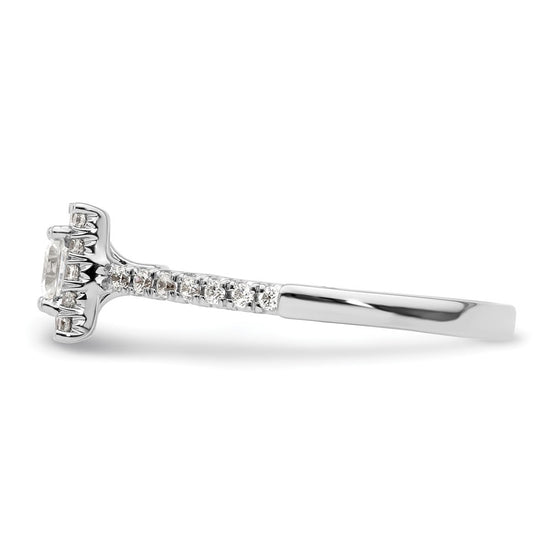 Princess Halo Diamond Semi-mount Engagement Rings
