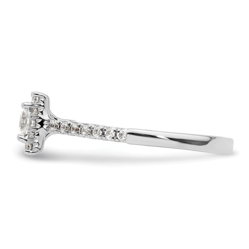 Princess Halo Diamond Semi-mount Engagement Rings